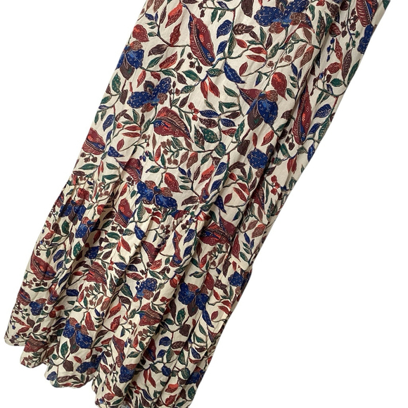 House Of Harlow Dress Sz M Tan Maxi Fall Tiered Prairie CottageCore Easter EUC - Picture 5 of 10